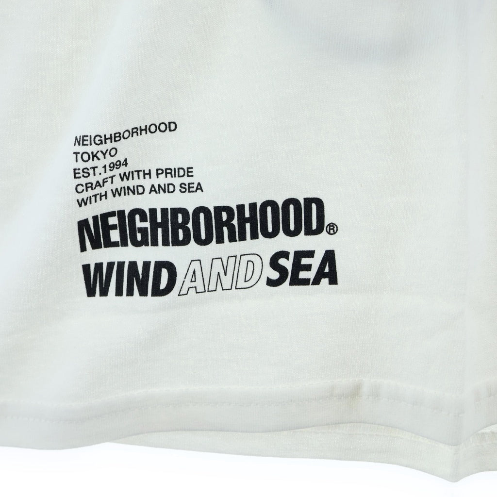 WIND AND SEA(ウィンダンシー) ×NEIGHBORHOOD CASETIFY ネイバーフッド ケースティファイ プリント Tシャツ クルーネック 半袖Tシャツ カットソー ホワイト 211EL04N-STM01S
