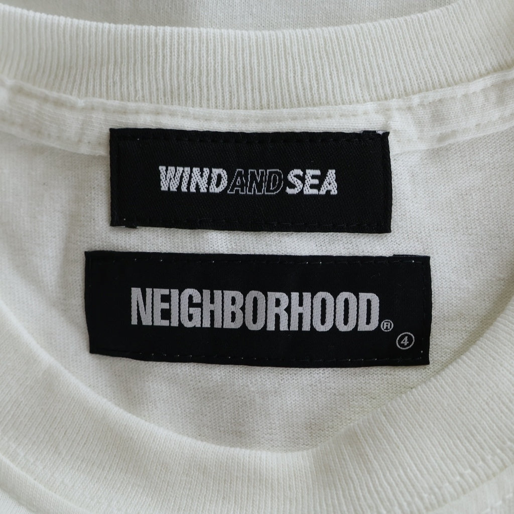 WIND AND SEA(ウィンダンシー) ×NEIGHBORHOOD CASETIFY ネイバーフッド ケースティファイ プリント Tシャツ クルーネック 半袖Tシャツ カットソー ホワイト 211EL04N-STM01S