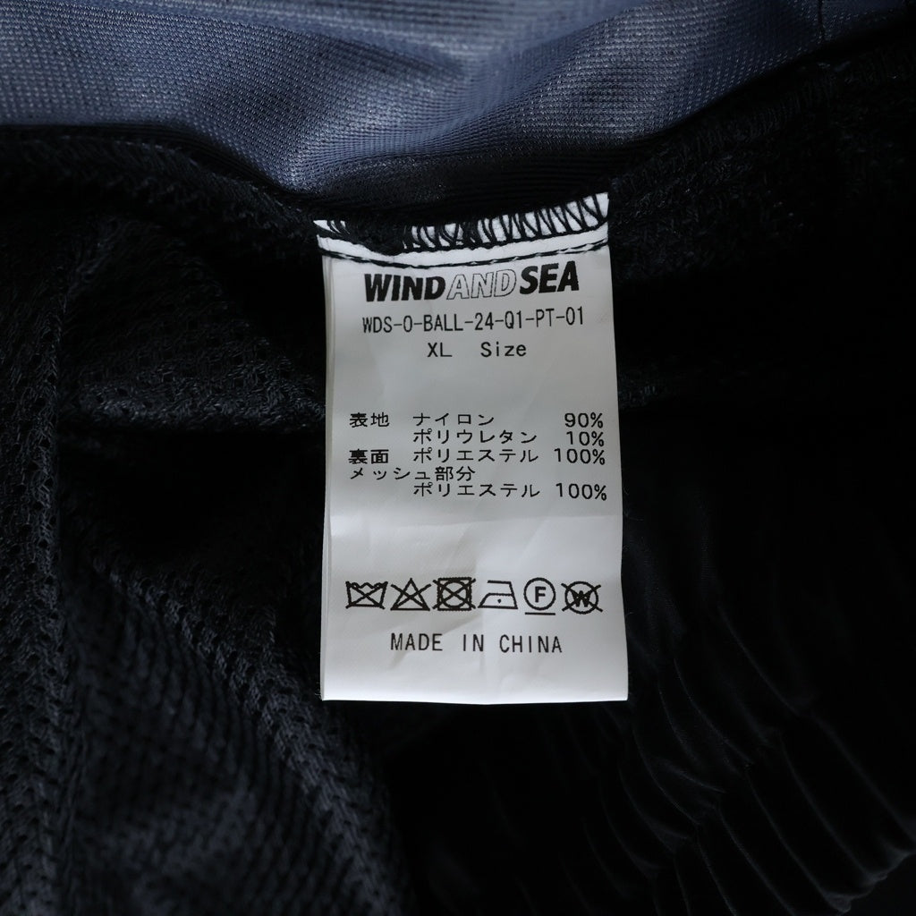 WIND AND SEA(ウィンダンシー) 24SS BALLOON CHINO PANTS バルーン チノ ロングパンツ ブラック WDS-O-BALL-24-Q1-PT-01