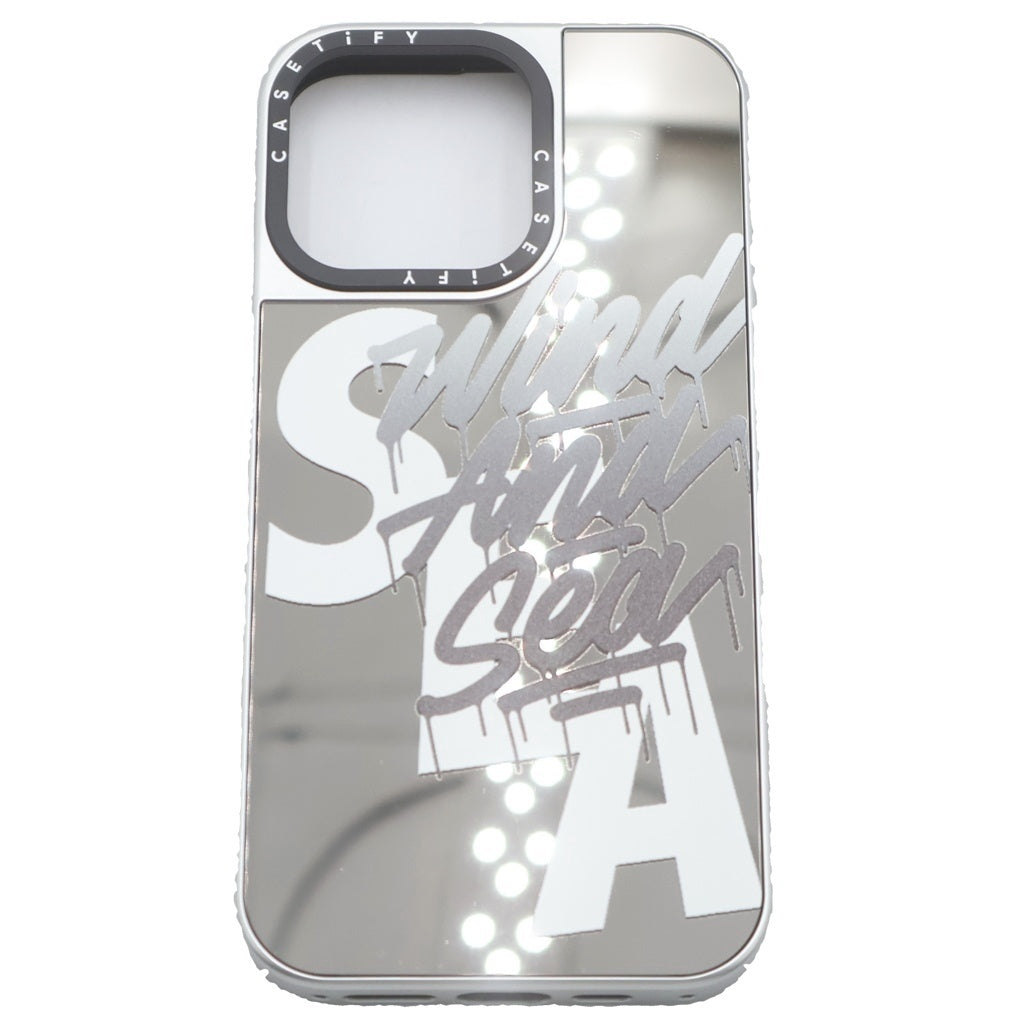 WIND AND SEA(ウィンダンシー) 22AW ×CASETIFY MAGSAFE MIRROR CASE For Phone13 Pro ケースティファイ ミラーアイフォン 13プロ ケース シルバー ITLIV-CSTF-22A-03