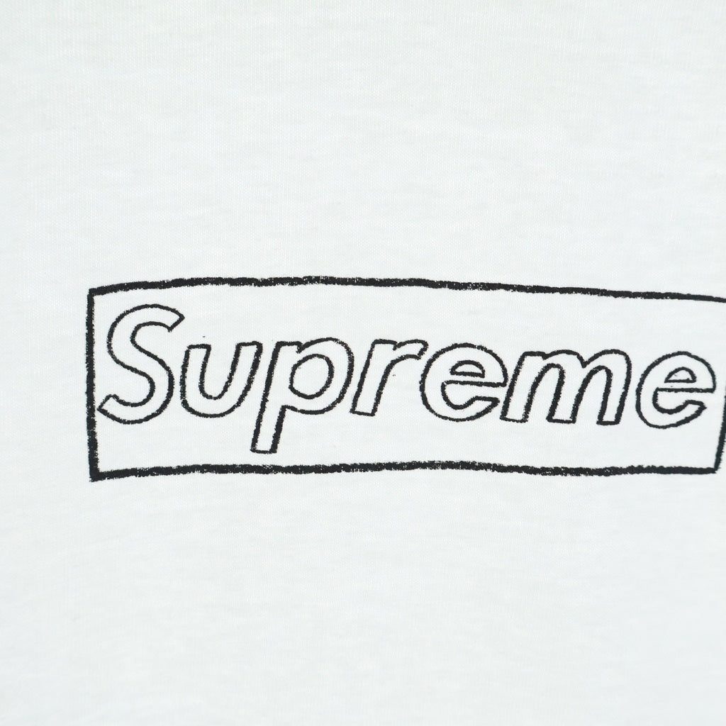 SUPREME(シュプリーム) 21SS ×KAWS Chalk Logo Tee カウズ チョーク ボックスロゴ クルーネック 半袖 Tシャツ カットソー ホワイト