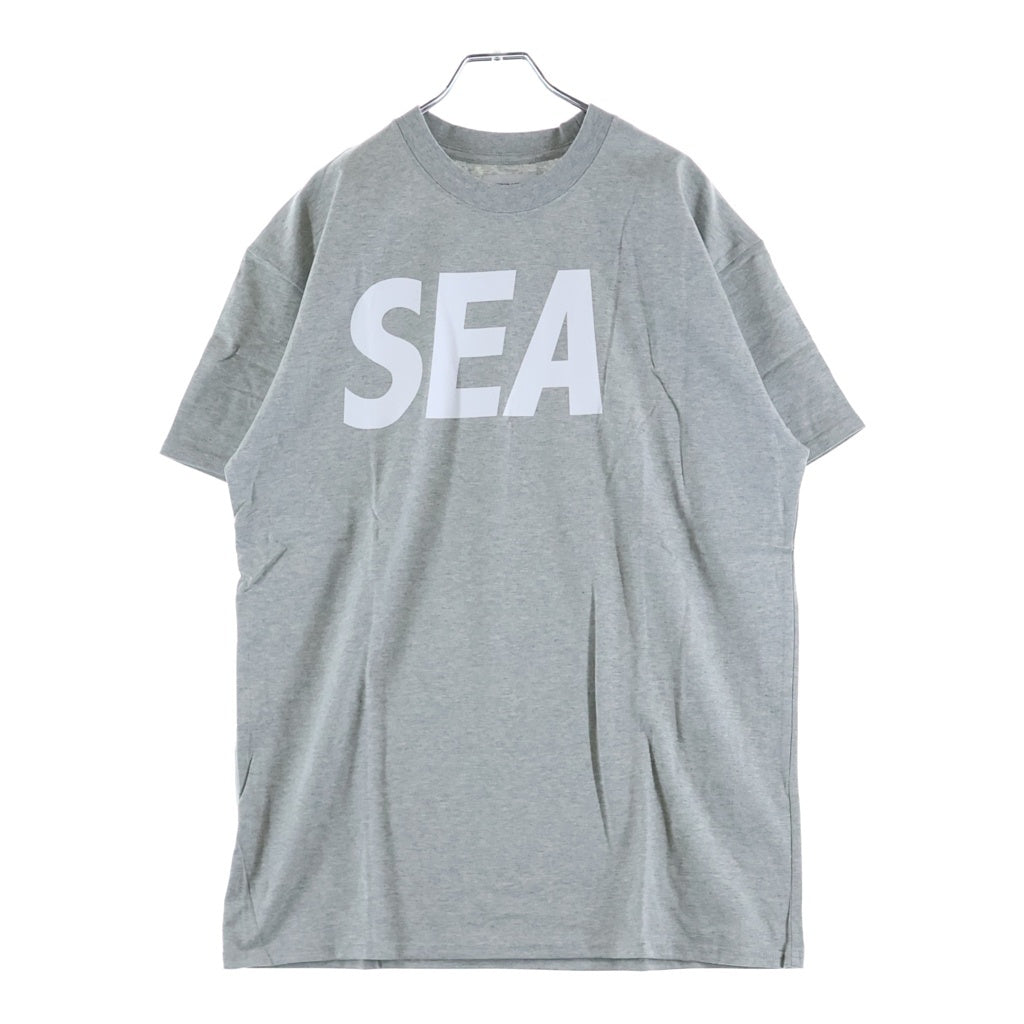 WIND AND SEA(ウィンダンシー) 21SS ロゴプリントクルーネック半袖Tシャツカットソー グレー WDS-SEA-21S-01