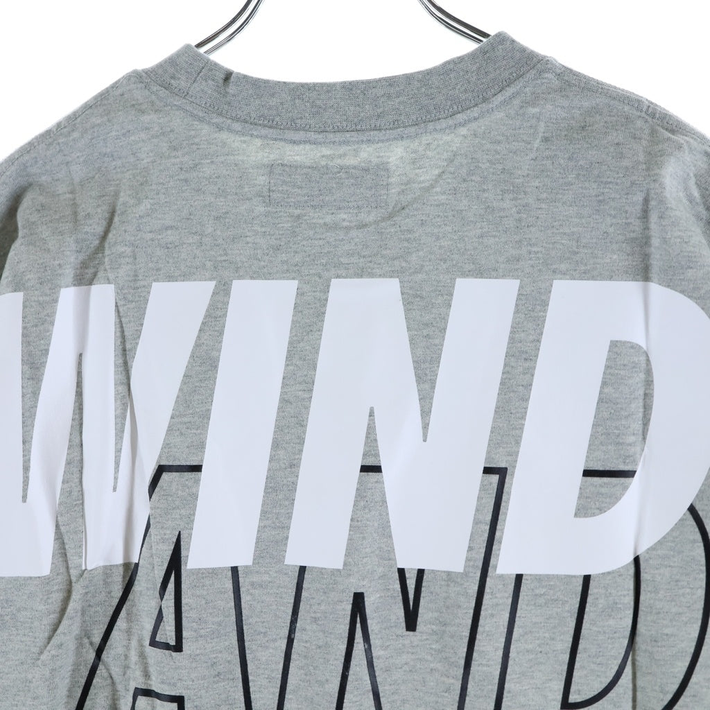 WIND AND SEA(ウィンダンシー) 21SS ロゴプリントクルーネック半袖Tシャツカットソー グレー WDS-SEA-21S-01