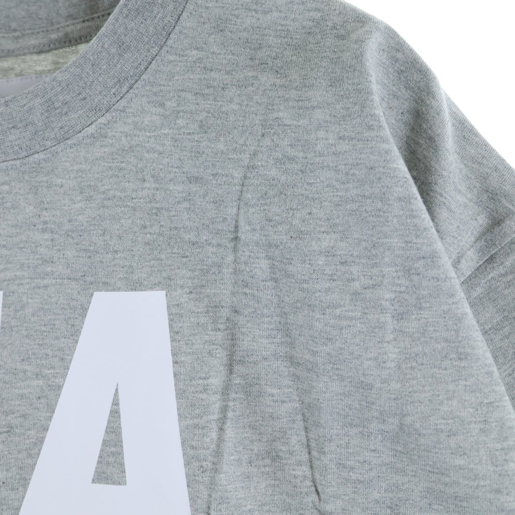 WIND AND SEA(ウィンダンシー) 21SS ロゴプリントクルーネック半袖Tシャツカットソー グレー WDS-SEA-21S-01