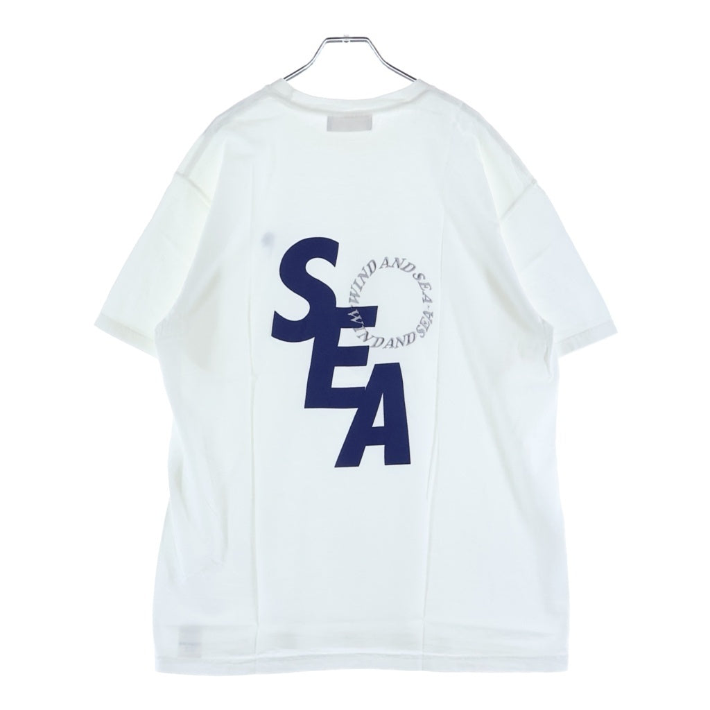 WIND AND SEA(ウィンダンシー) ×SATURDAYS SURF NYC サタデーズサーフ パームツリー 刺繍クルーネック半袖Tシャツカットソー ホワイト WDS-CS-286