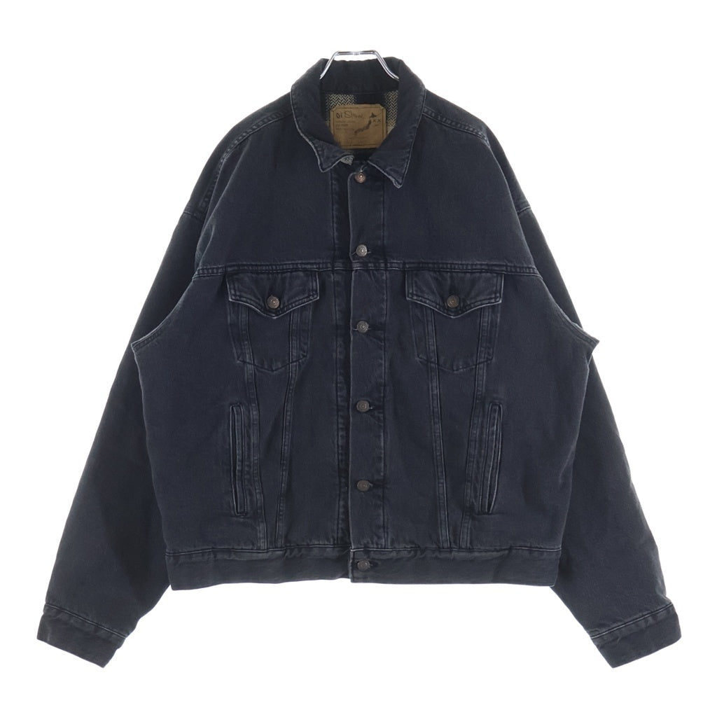orslow(オアスロー) ORGANIC COTTON FLANNEL CHECK LINING BLACK DENIM JACKET フランネルライナー付き 3rd TYPE デニムジャケット ブラック 01-6105-D61S