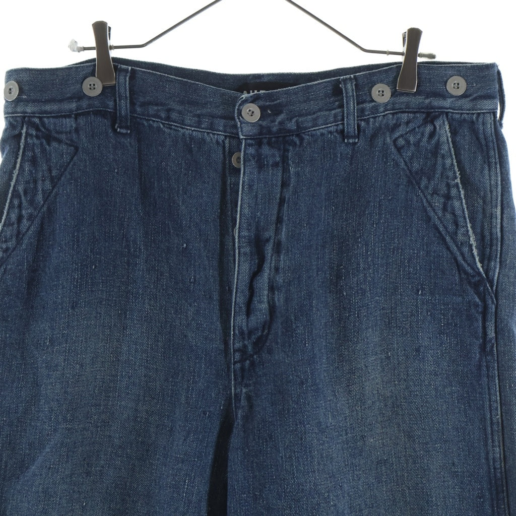AUBERGE(オーベルジュ) 26SS BLACK LAND HEMP DENIM WIDE PANTS ROLF ブラック ランド ヘンプ デニム ワイド パンツ ロルフ AU26S08