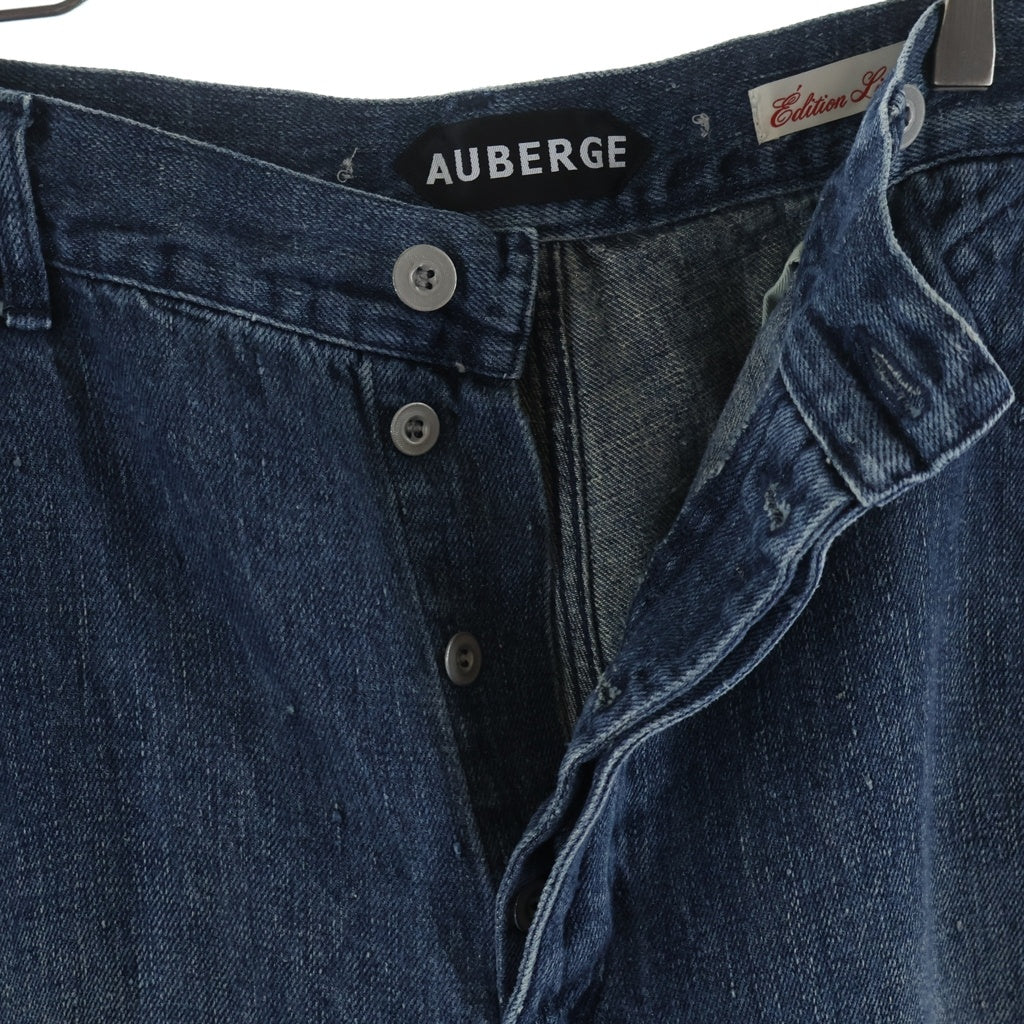AUBERGE(オーベルジュ) 26SS BLACK LAND HEMP DENIM WIDE PANTS ROLF ブラック ランド ヘンプ デニム ワイド パンツ ロルフ AU26S08