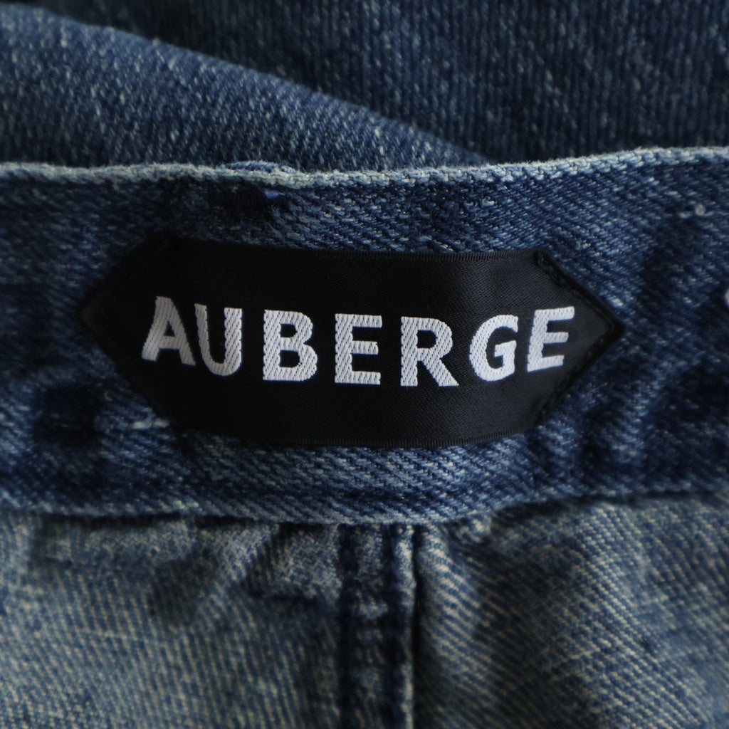AUBERGE(オーベルジュ) 26SS BLACK LAND HEMP DENIM WIDE PANTS ROLF ブラック ランド ヘンプ デニム ワイド パンツ ロルフ AU26S08