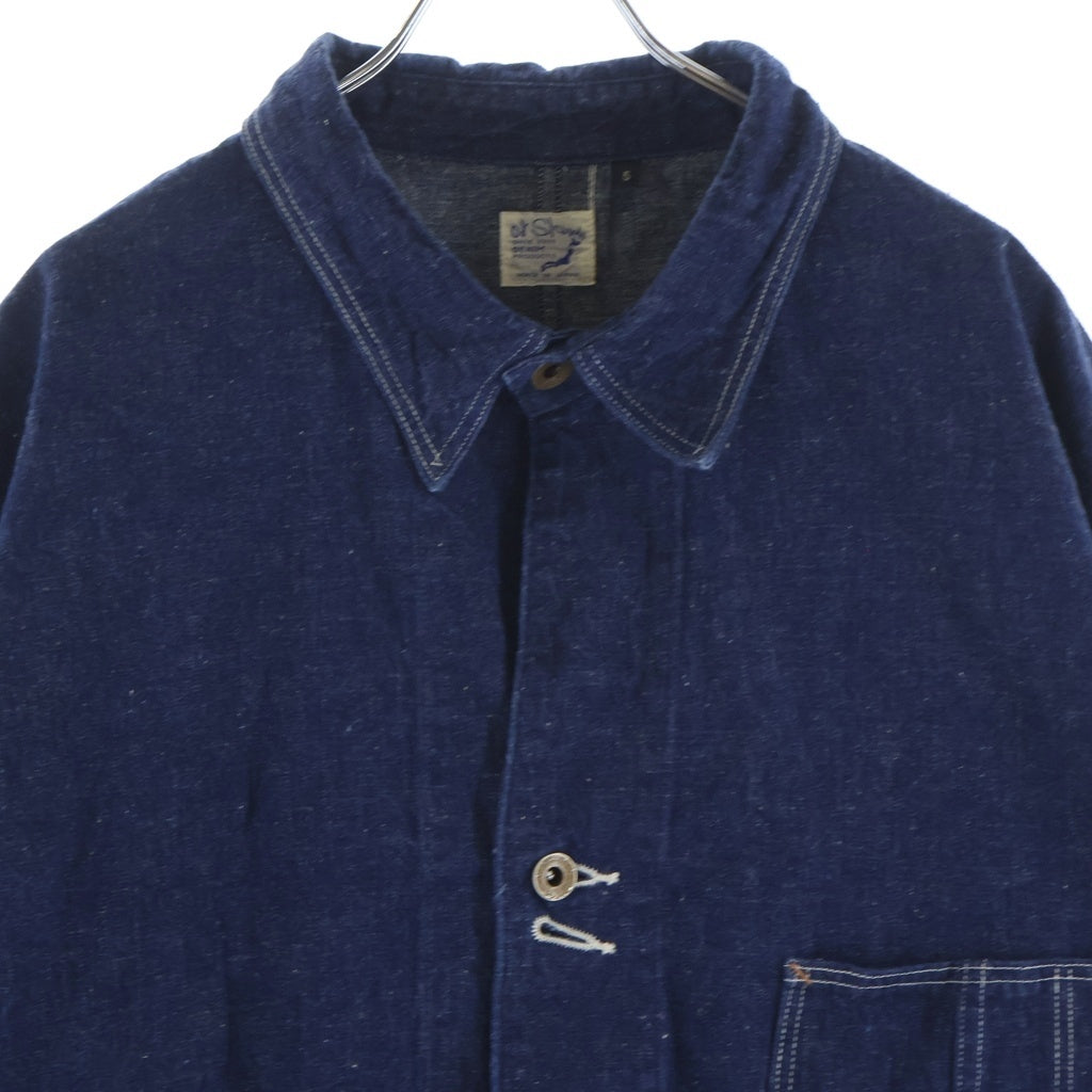 orslow(オアスロー) 1940s COVERALL デニムカバーオールジャケット ビッグサイズ 日本製 岡山ジーンズ インディゴ