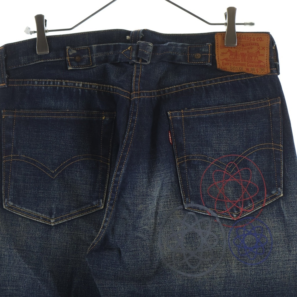Levi's(リーバイス) ×FUTURA LABORATORIES 別注 501XX フューチュラ ペイント加工 ストレート デニムパンツ インディゴ