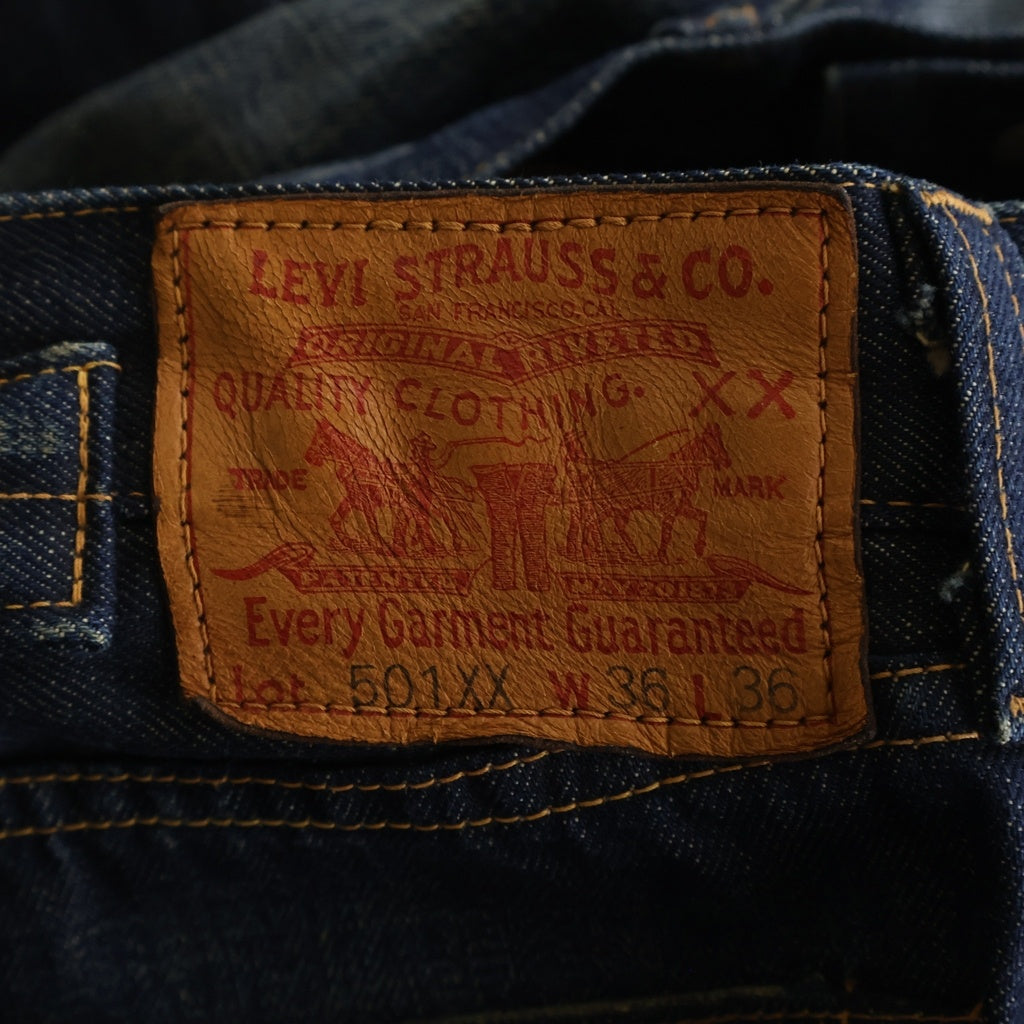 Levi's(リーバイス) ×FUTURA LABORATORIES 別注 501XX フューチュラ ペイント加工 ストレート デニムパンツ インディゴ