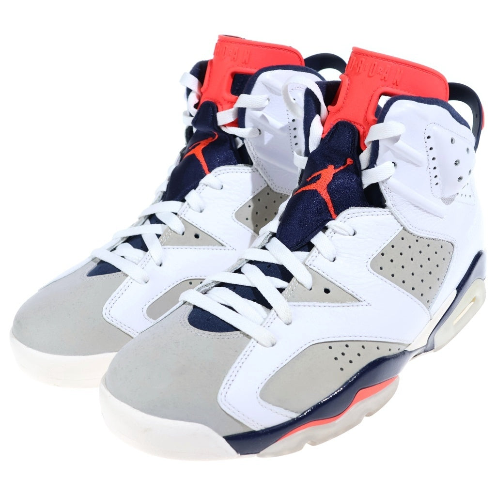 NIKE(ナイキ) AIR JORDAN 6 RETRO TINKER 384664-104 エアジョーダン6 レトロ ティンカー ハイカットスニーカー ホワイト/グレー US10.5/28.5cm