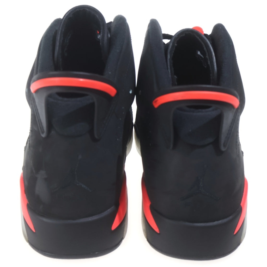 NIKE(ナイキ) 【観賞用 2014年製】 AIR JORDAN 6 RETRO INFRARED BLACK エアジョーダン6 レトロ インフラレッドブラック ハイカットスニーカー US10.5/28.5cm 384664-023