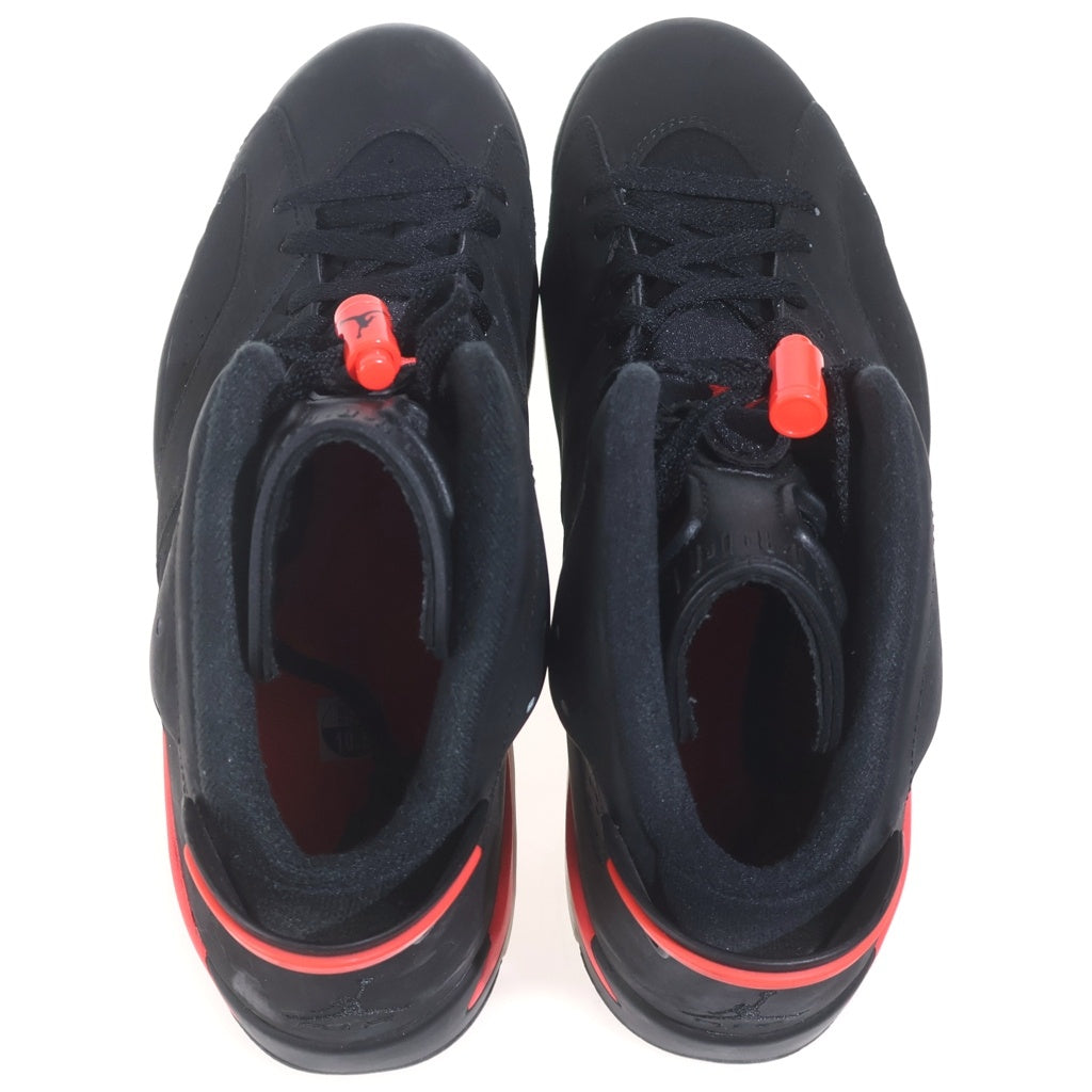 NIKE(ナイキ) 【観賞用 2014年製】 AIR JORDAN 6 RETRO INFRARED BLACK エアジョーダン6 レトロ インフラレッドブラック ハイカットスニーカー US10.5/28.5cm 384664-023