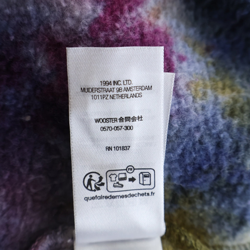 SUPREME(シュプリーム) 24SS Overdyed Small Box Zip Up Hooded Sweatshirt オーバーダイ スモールボックス ジップアップ パーカー フーディー スウェット パープル