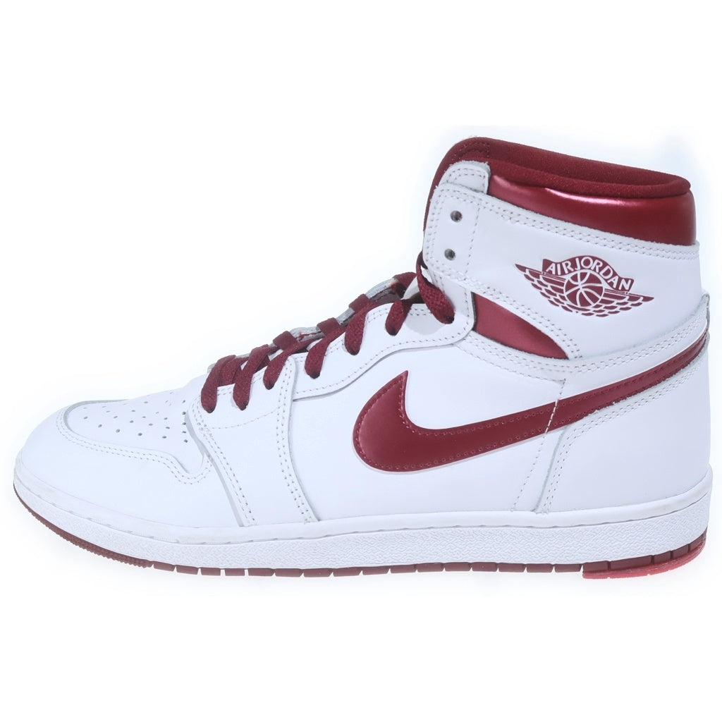 NIKE(ナイキ) AIR JORDAN 1 HIGH '85 METALLIC BURGUNDY BQ4422-161 エアジョーダン1 メタリックバーガンディ ハイカットスニーカー ホワイト/レッド US11.5/29.5cm