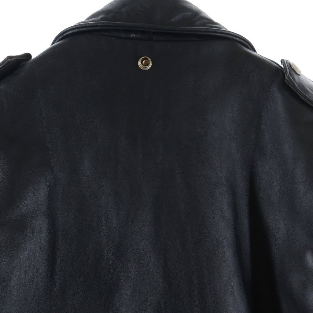 SCHOTT(ショット) 80-90S VINTAGE 618 RIDERS USA製 バイカータグ ヴィンテージ レザー ダブルライダースジャケット バーカータグ後期 ブラック