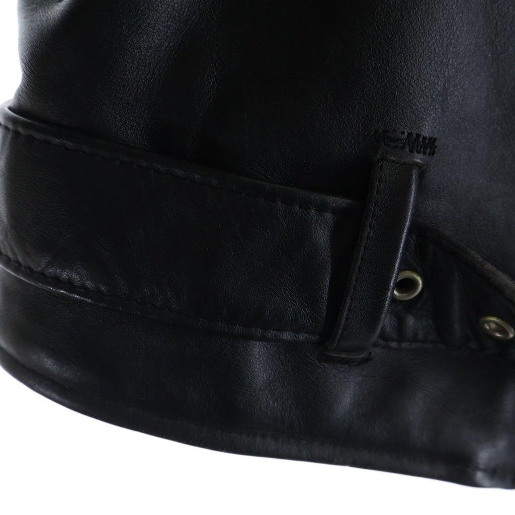 SCHOTT(ショット) 80-90S VINTAGE 618 RIDERS USA製 バイカータグ ヴィンテージ レザー ダブルライダースジャケット バーカータグ後期 ブラック