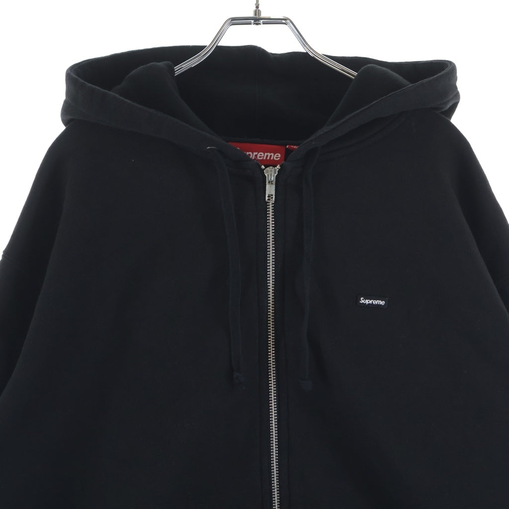 SUPREME(シュプリーム) 24AW Small Box Zip Up Hooded Sweatshirt スモールボックス ジップアップ パーカー フーディー スウェット ブラック
