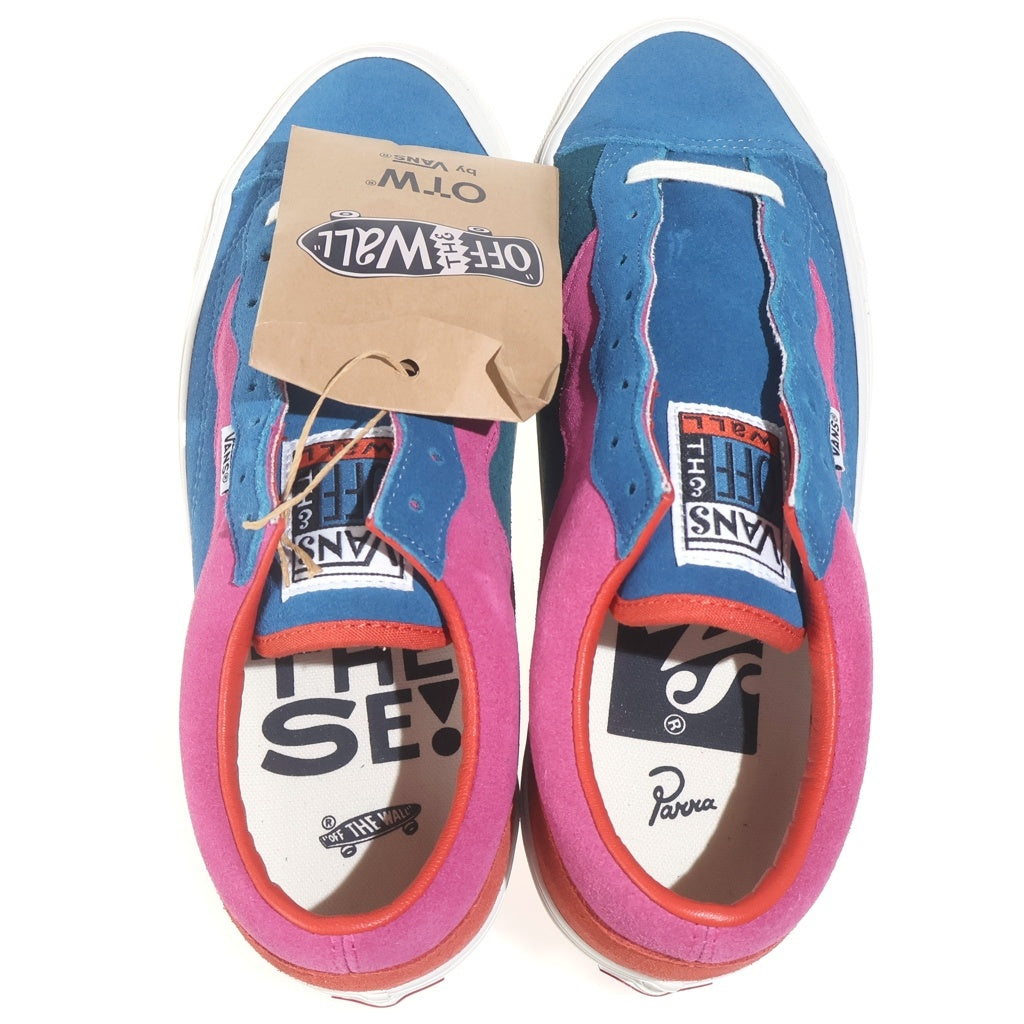 VANS(ヴァンズ) ×PARRA × OTW OLD SKOOL 36 VN000Y11HFC パラ × OTW バイバンズ オールドスクール 36 ローカットスニーカー ピンク/ブルー US9.5/27.5cm