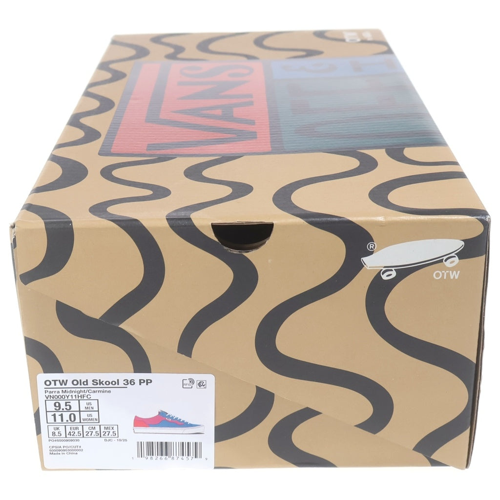 VANS(ヴァンズ) ×PARRA × OTW OLD SKOOL 36 VN000Y11HFC パラ × OTW バイバンズ オールドスクール 36 ローカットスニーカー ピンク/ブルー US9.5/27.5cm