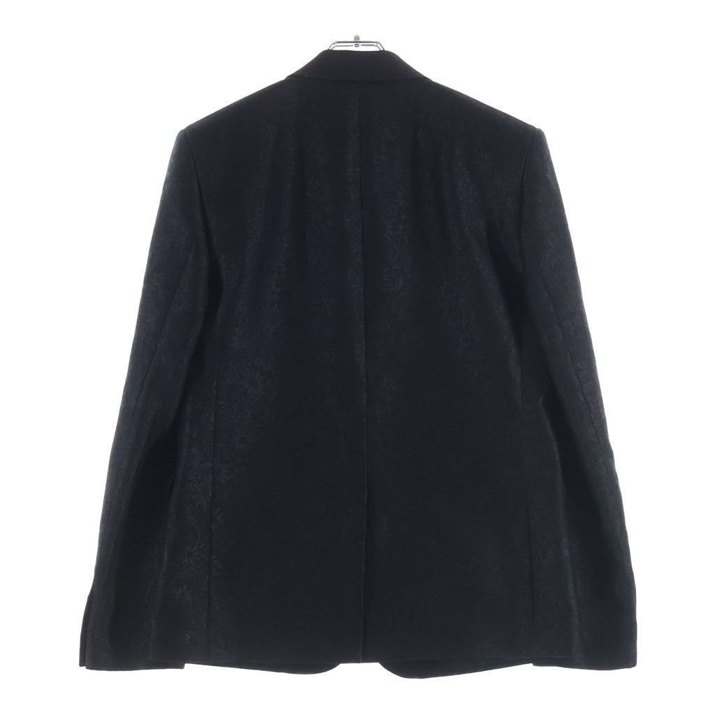 SAINT LAURENT PARIS(サンローランパリ) 20AW フラワージャガード 1Bシングルテーラードジャケット/スラックスロングパンツ ブラック 600331/596927