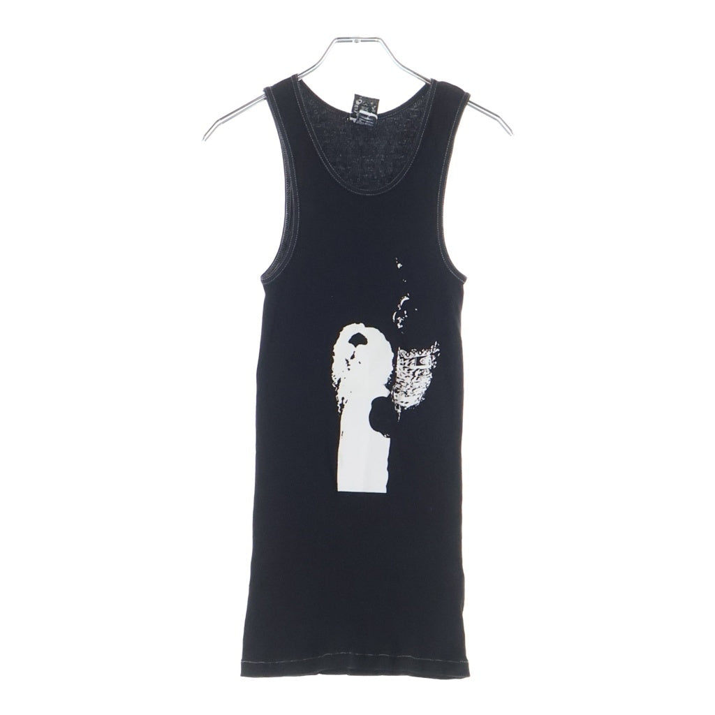 CHROME HEARTS(クロムハーツ) OLD Richard Stark Middle Finger オールド リチャード スターク ミドルフィンガー プリント タンクトップ ノースリーブ カットソー ブラック