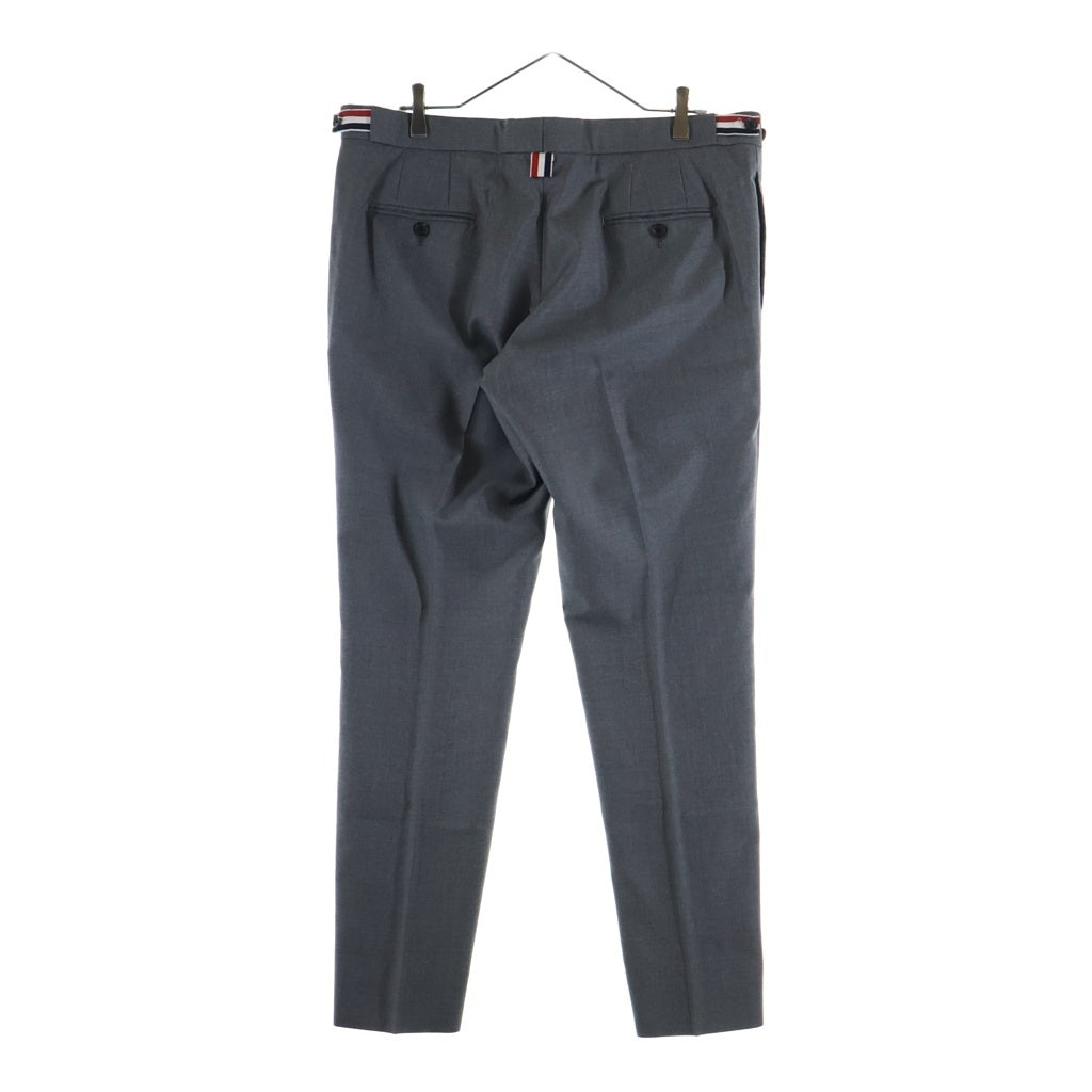 THOM BROWNE(トムブラウン) ウール ボタンフライ トラウザーパンツ スラックス グレー
