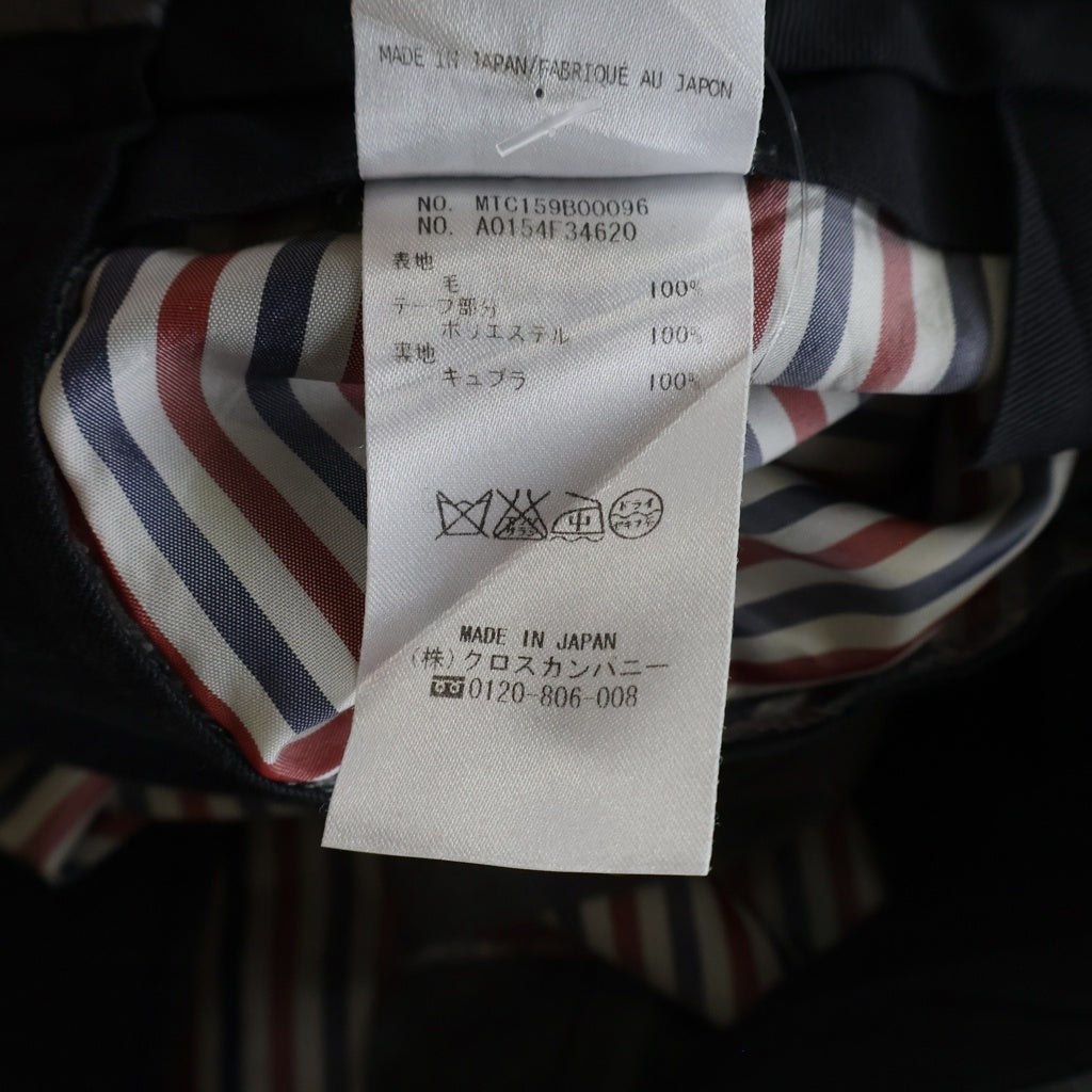 THOM BROWNE(トムブラウン) ウール ボタンフライ トラウザーパンツ スラックス グレー