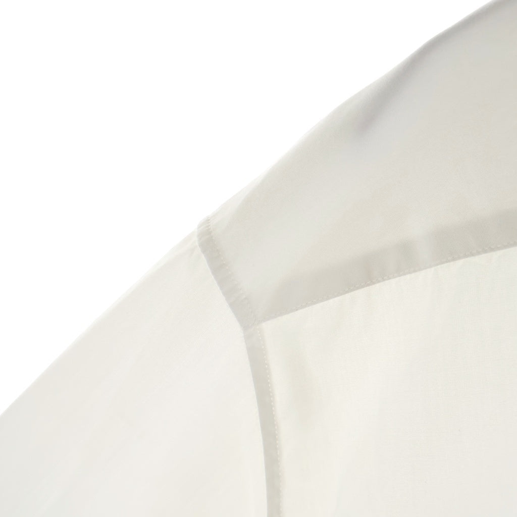 HERMES(エルメス) 開襟 オープンカラー コットン 半袖シャツ ホワイト