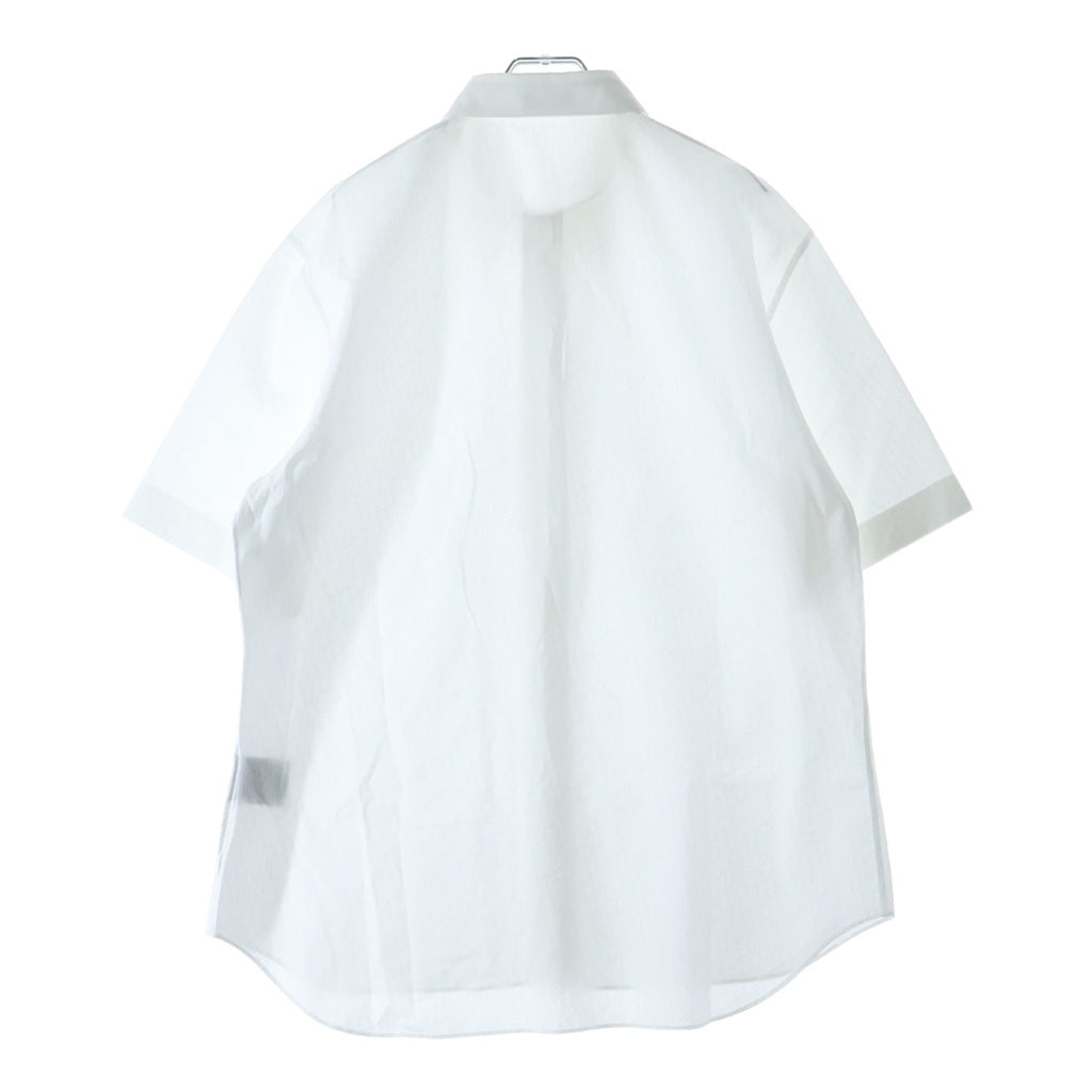 DIOR(ディオール) 総柄オブリーク柄 レギュラーカラーコットンジャガード 半袖シャツ ホワイト 013C503A4743