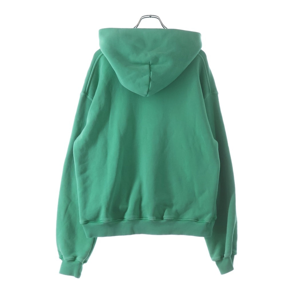 ALEXANDER WANG(アレキサンダーワン) 22SS エンボスロゴ スウェットプルオーバーパーカー グリーン UCC3221534 レディース