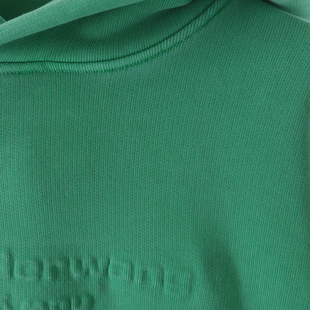 ALEXANDER WANG(アレキサンダーワン) 22SS エンボスロゴ スウェットプルオーバーパーカー グリーン UCC3221534 レディース