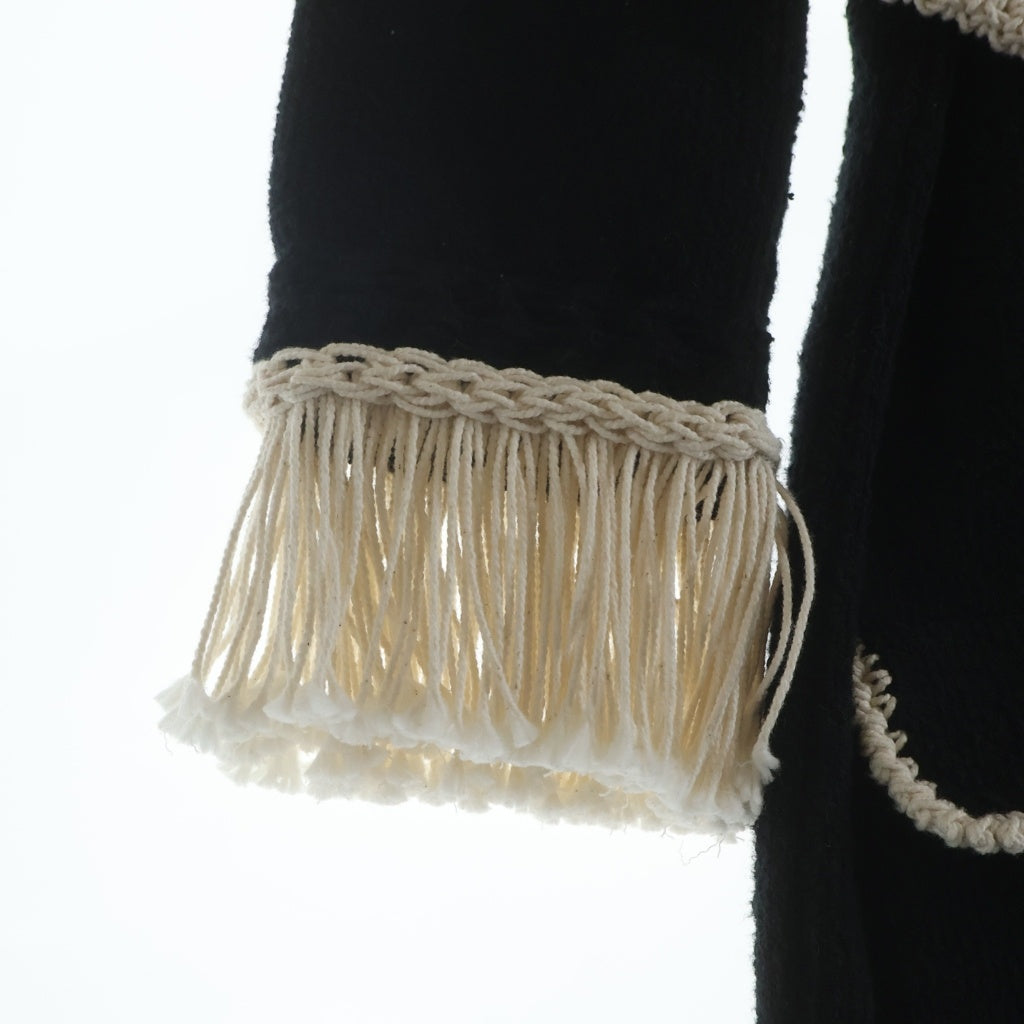CHANEL(シャネル) コットン フリンジ ベルト付きニットワンピース ブラック レディース P58133K07645