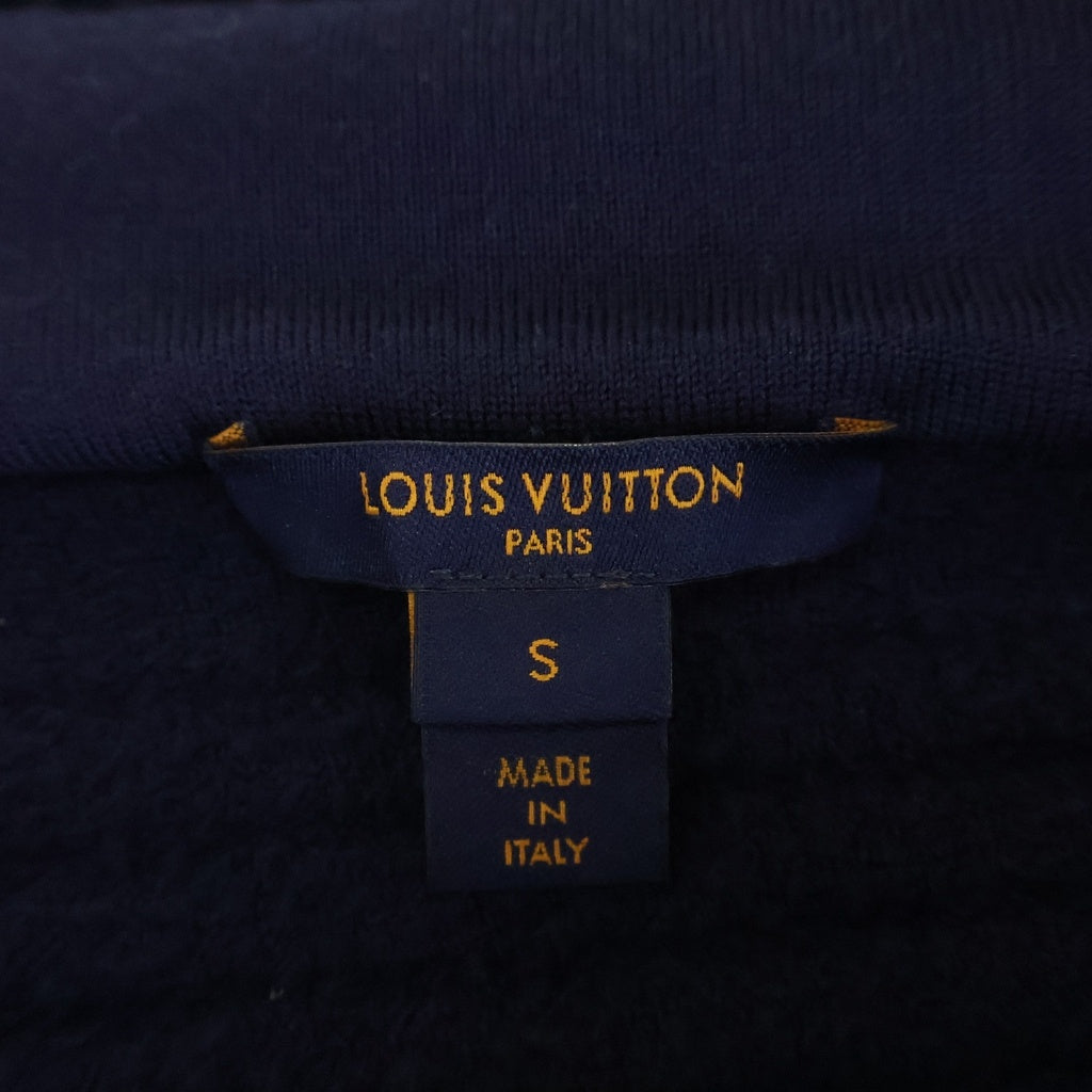 LOUIS VUITTON(ルイヴィトン) 20AW ジップアップ ウール ナイロン ジャガードロゴパーカー ネイビー RW202W XZX FJKC15 レディース