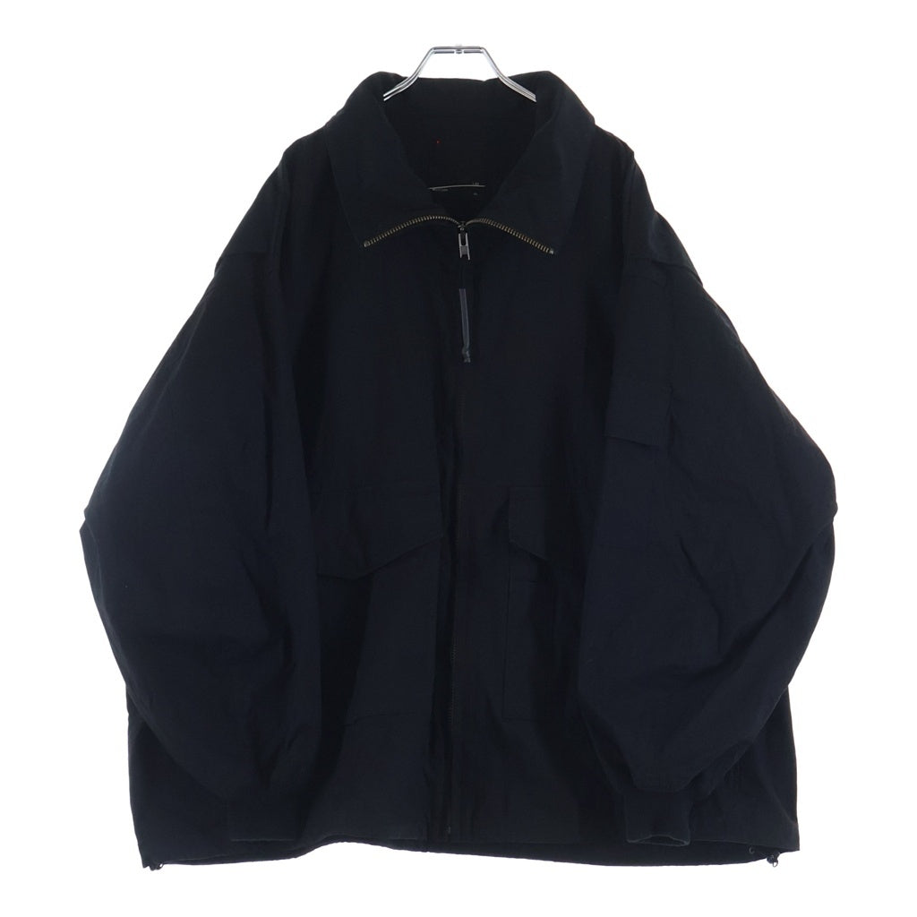 LAD MUSICIAN(ラッドミュージシャン) 23SS COTTON NYLON OXFORD G-8 マルチポケット ジップアップ ナイロン ゴンズジャケット ブラック 2123-351