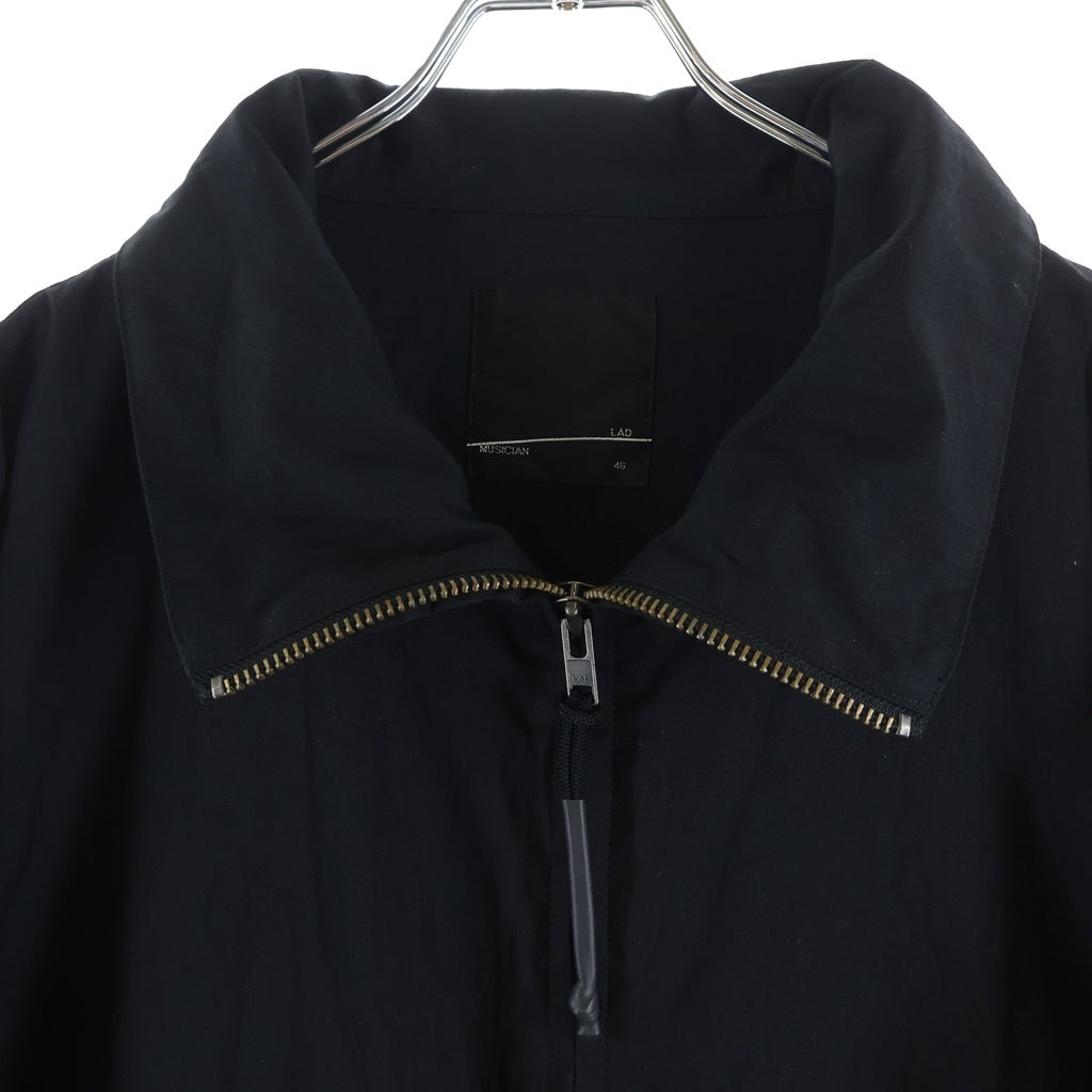 LAD MUSICIAN(ラッドミュージシャン) 23SS COTTON NYLON OXFORD G-8 マルチポケット ジップアップ ナイロン ゴンズジャケット ブラック 2123-351