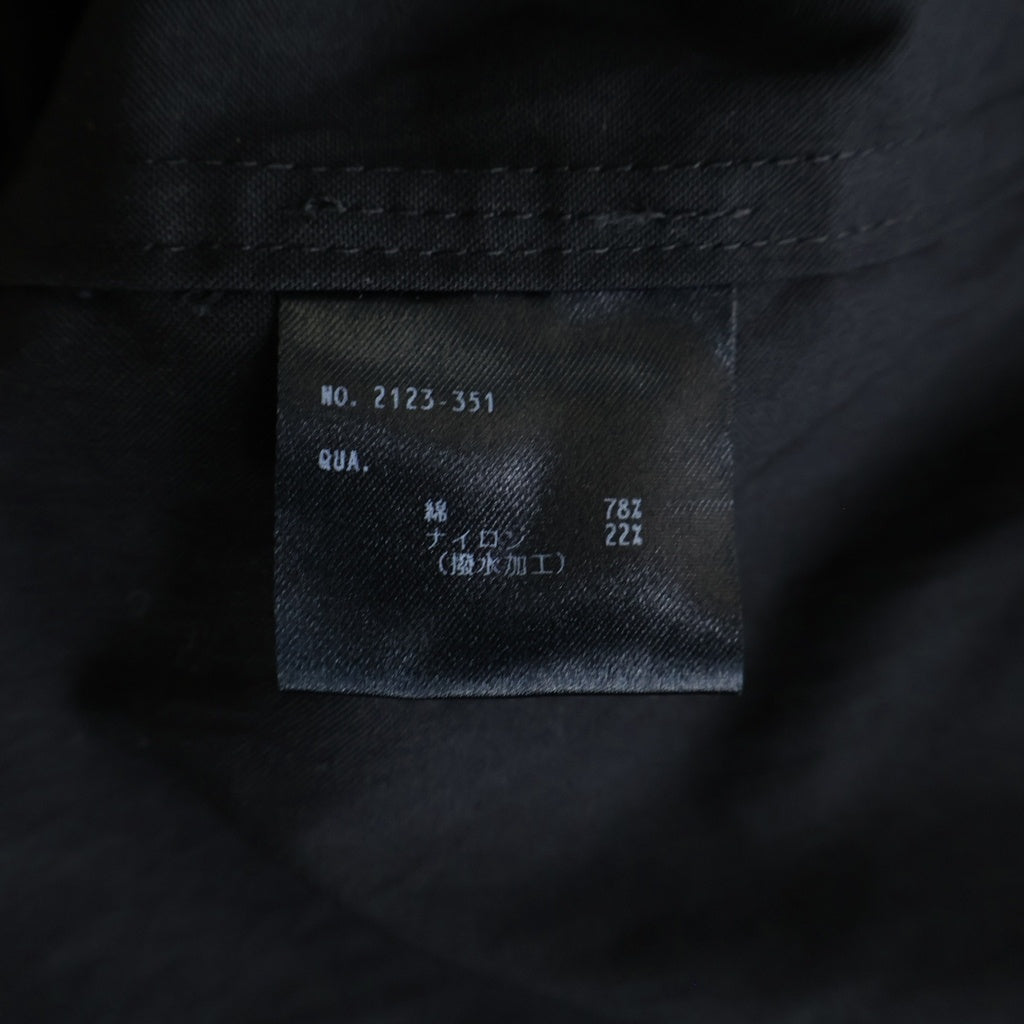 LAD MUSICIAN(ラッドミュージシャン) 23SS COTTON NYLON OXFORD G-8 マルチポケット ジップアップ ナイロン ゴンズジャケット ブラック 2123-351