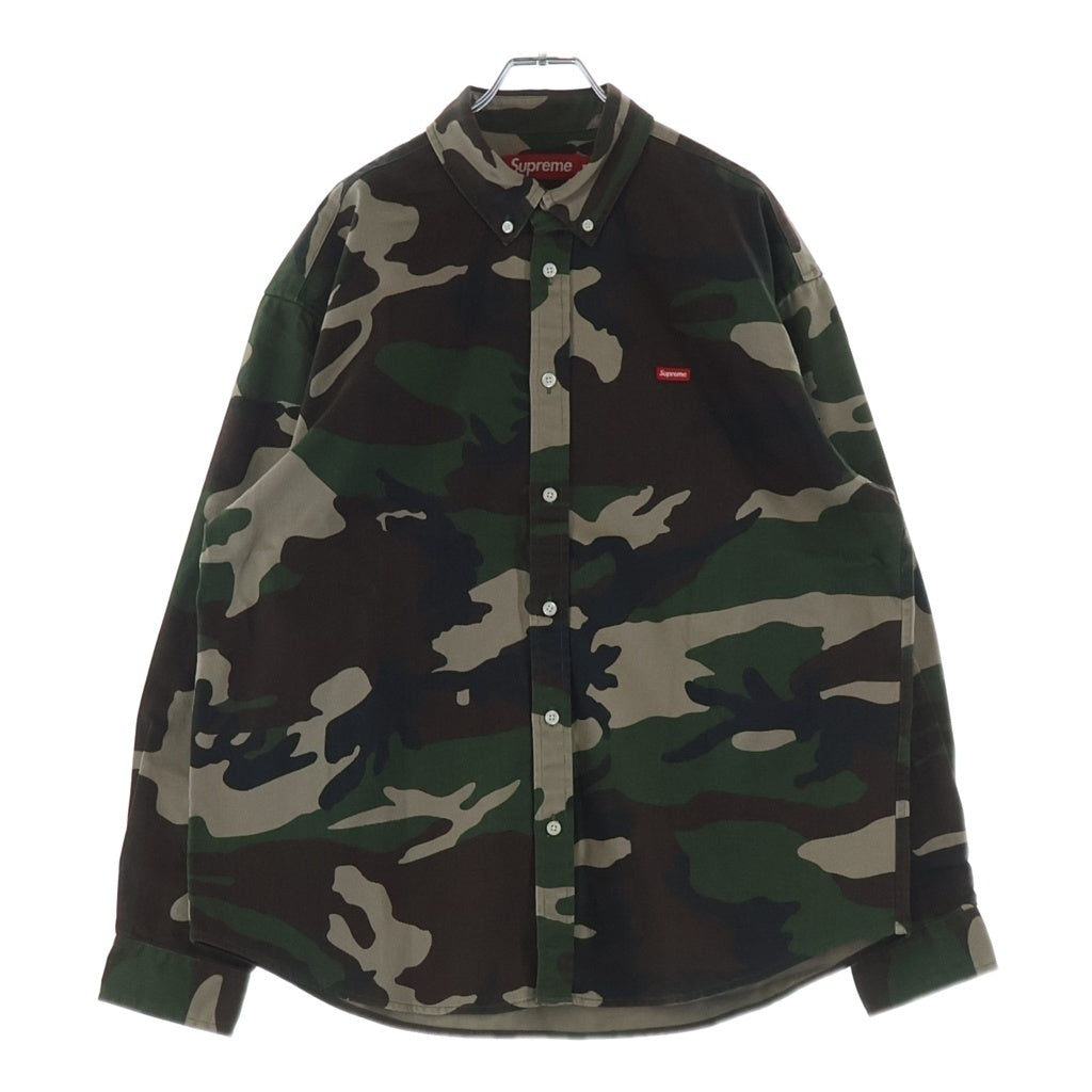 SUPREME(シュプリーム) 25AW Small Box Denim Shirt Woodland Camo ウッドランドカモ スモール ボックスロゴ デニム 長袖シャツ カーキ