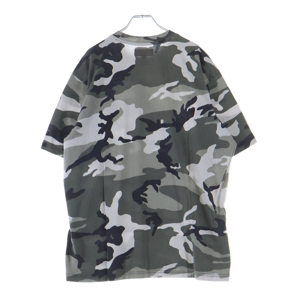 SUPREME(シュプリーム) 25AW Washed S/S Top カモ総柄 ウォッシュド 半袖Tシャツ カットソー グレー