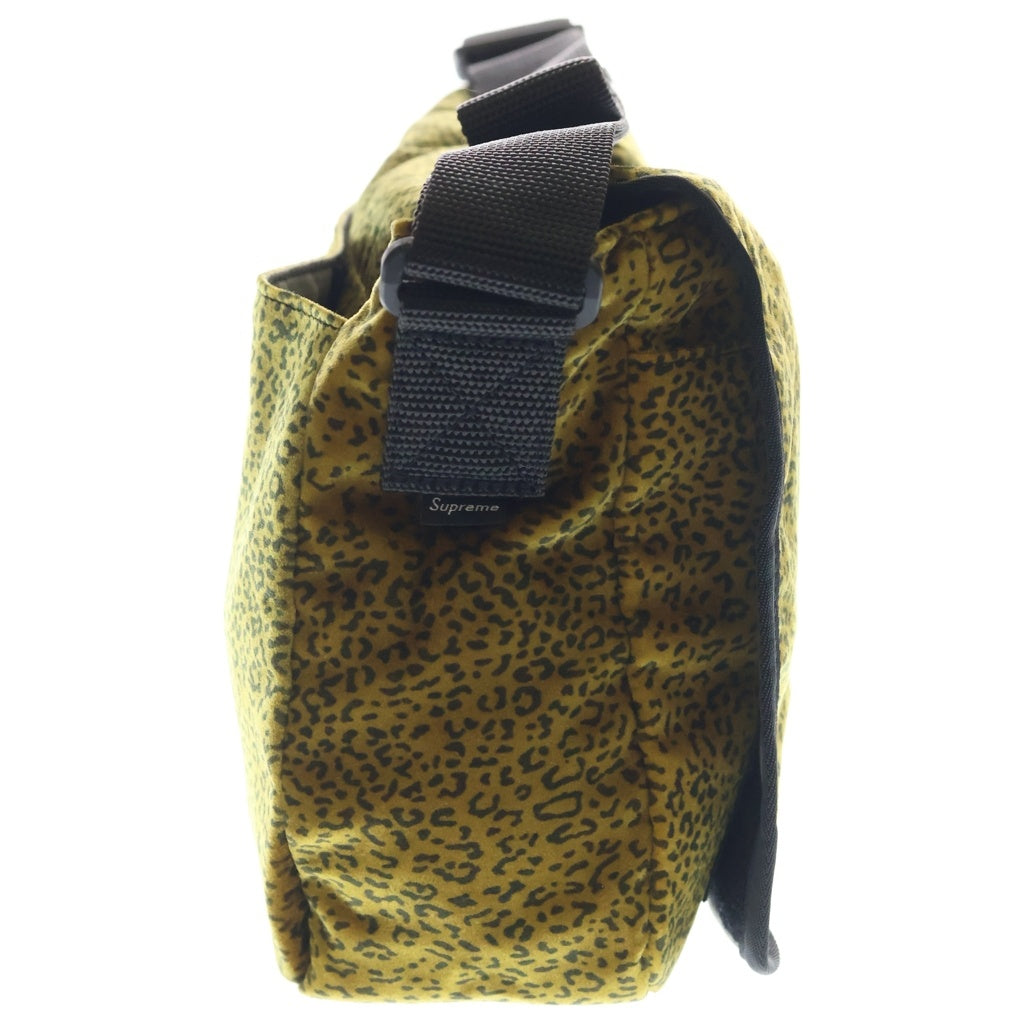 SUPREME(シュプリーム) 25AW Velvet Small Messenger Bag レオパード ベルベット スモール メッセンジャーバッグ ブラウン レディース
