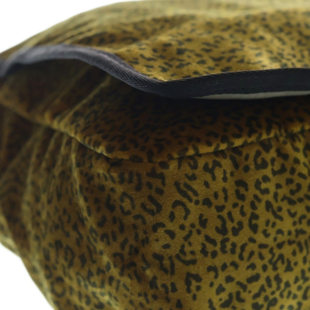 SUPREME(シュプリーム) 25AW Velvet Small Messenger Bag レオパード ベルベット スモール メッセンジャーバッグ ブラウン レディース