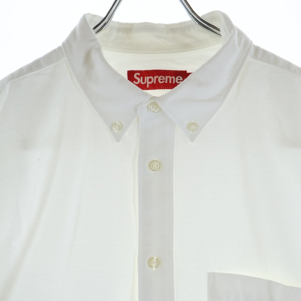 SUPREME(シュプリーム) 25AW Loose Fit Flannel Oxford Shirt ルーズフィット フランネル オックスフォード長袖シャツ ホワイト