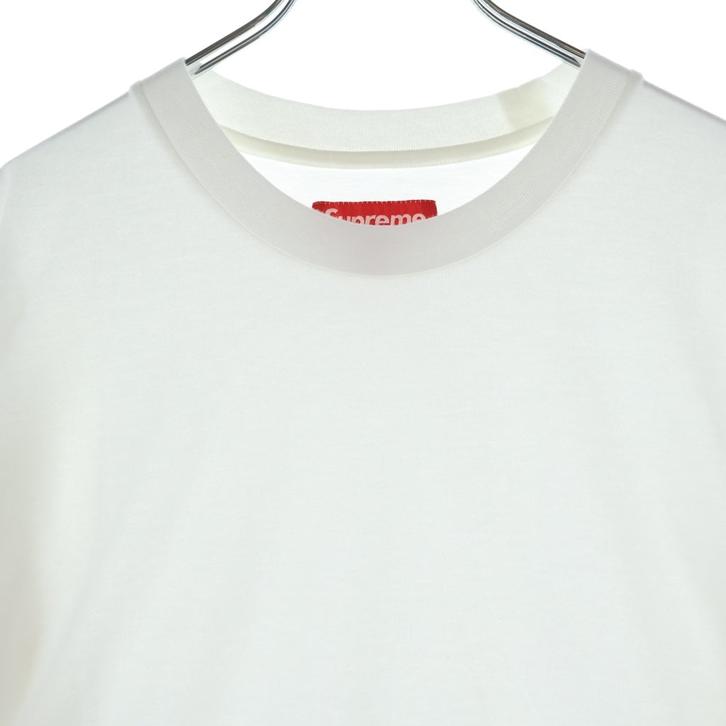 SUPREME(シュプリーム) 25AW Intarsia Sleeve L/S Top インターシャスリーブ 長袖Tシャツカットソー ホワイト
