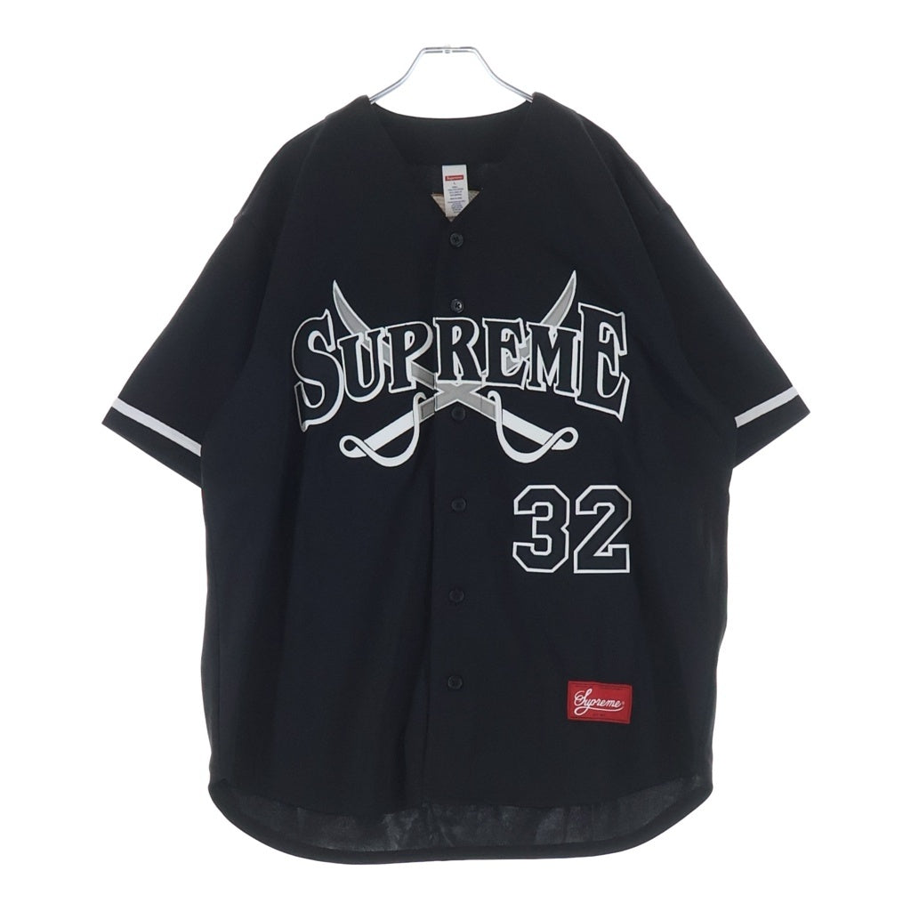 SUPREME(シュプリーム) 25AW Swords Baseball jersey ソードベースボール半袖シャツ ブラック