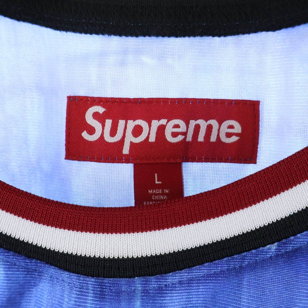 SUPREME(シュプリーム) 25SS Marker Basketball Jersey マーカーロゴ バスケットボール ジャージー タンクトップ ブルー