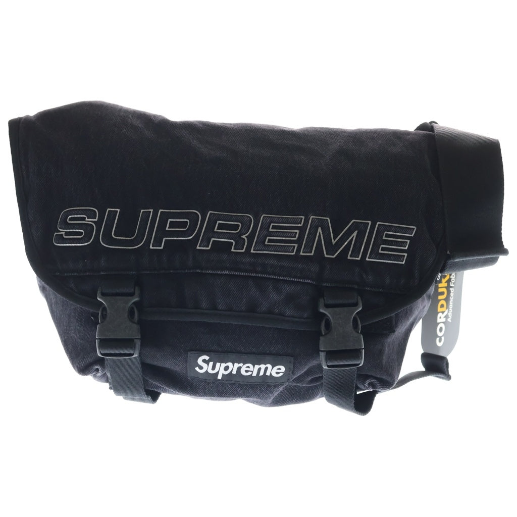SUPREME(シュプリーム) 25AW Denim Messenger Bag デニムメッセンジャーバッグ ブラック レディース