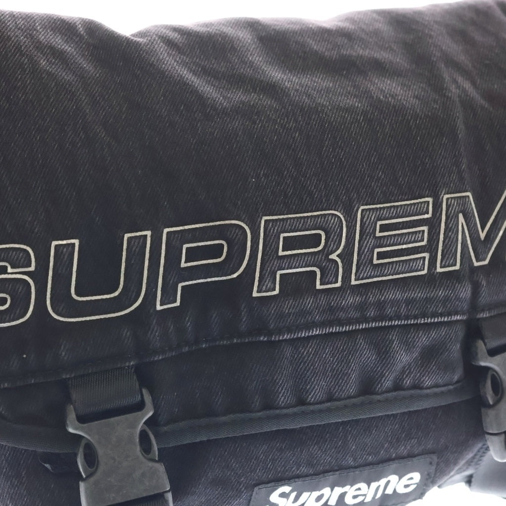 SUPREME(シュプリーム) 25AW Denim Messenger Bag デニムメッセンジャーバッグ ブラック レディース
