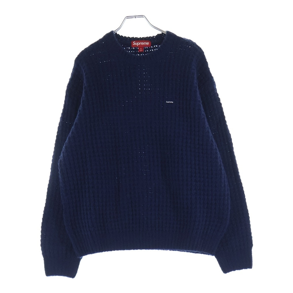 SUPREME(シュプリーム) 25AW Small Box Waffle Sweater スモールボックス ワッフル ニット セーター ネイビー